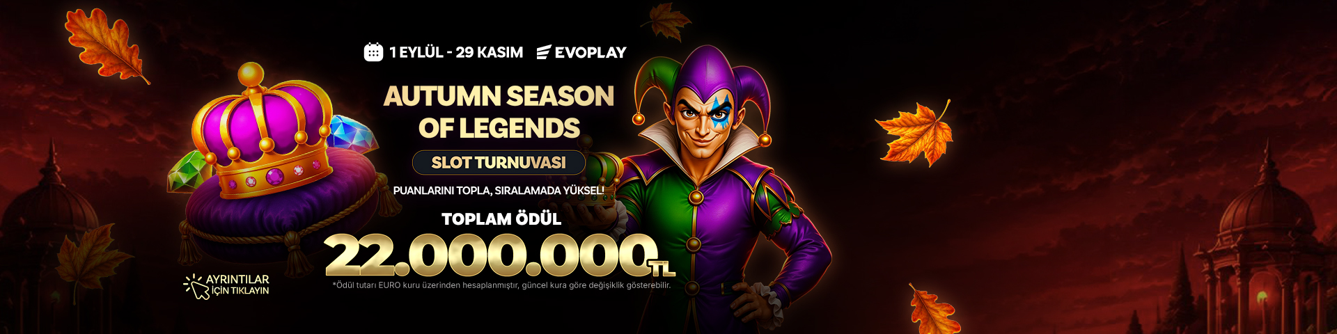 EVOPLAY AUTUMN SEASON OF LEGENDS